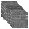 vidaXL Mosaic Tiles Grey 30 x 30 cm Marble