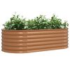 vidaXL Raised Bed Brown 160 x 80 x 44 cm Steel