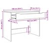 vidaXL Desk with Drawer Old Wood 100 x 50 x 78 cm Engineered Wood