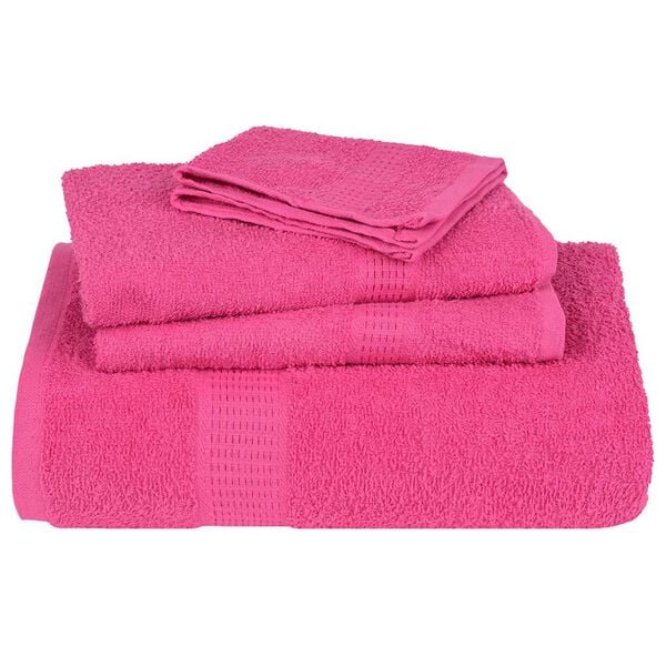 vidaXL Hand Towels "FROGN" 4 pcs Pink 50x100 cm 360 gsm