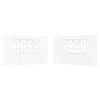 vidaXL Party Tent Sidewall 2 pcs 400 x 195 cm White PE and Steel