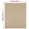 vidaXL Jersey Fitted Sheet Taupe 90x200 cm Cotton
