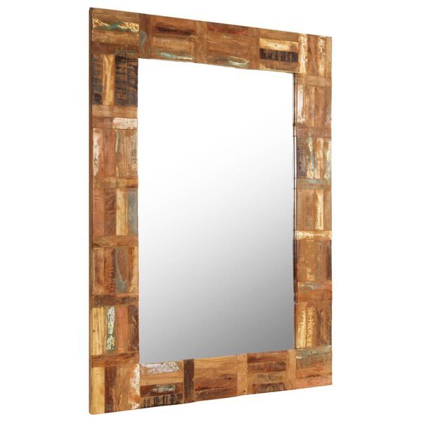 vidaXL Wall Mirror Solid Reclaimed Wood 60x90 cm