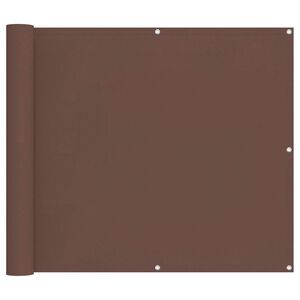 vidaXL Balcony Screen Brown 90 x 200 cm Oxford Fabric