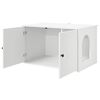 vidaXL Cat House White 85 x 55 x 50.5 cm Engineered Wood