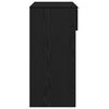 vidaXL Console Table Black oak 90 x 36 x 75 cm Engineered wood