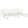 vidaXL Pull-out Day Bed without Mattress White 2x(90x200) cm