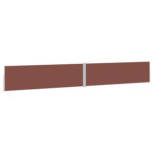 vidaXL Patio Retractable Side Awning 170x1200 cm Brown