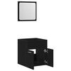 vidaXL 2 Piece Bathroom Furniture Set Black Oak Engineered Wood