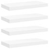 vidaXL Floating Wall Shelves 4 pcs White 50x23.5x3.8 cm MDF
