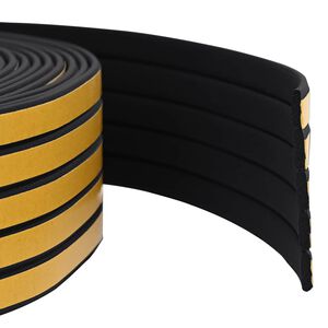 vidaXL Self-Adhesive Window Seal Black 9 x 3 mm 12 m EPDM Foam