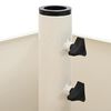 vidaXL Parasol Base Manual White 45 x 45 x 45 cm Steel