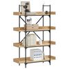 vidaXL Bookcase 4-Tier Sonoma Oak 100x33x145.5 cm Engineered Wood