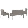 vidaXL Sofa Sets with Cushion 3 pcs Taupe 115 x 56 x 80 cm Plywood