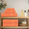 vidaXL Hand Towels "FROGN" 10 pcs Orange 50x100 cm 360 gsm