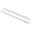 vidaXL Drawer Slide 2 pcs White 450 mm Steel