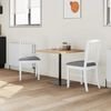 vidaXL Dining Chairs 2 pcs White 50 x 52.5 x 91 cm Solid Rubber Wood
