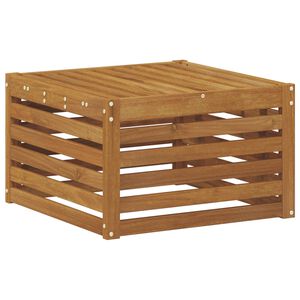 vidaXL Outdoor Footstool Solid Acacia Wood Natural 59 x 59 x 37 cm