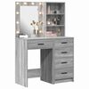 vidaXL Dressing Table 2 pcs Grey 50 x 41 x 135 cm Engineered wood
