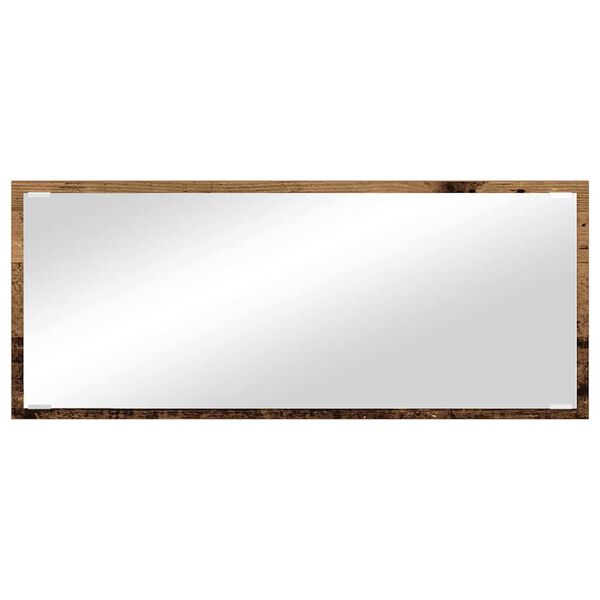 vidaXL Mirror Wall-mounted Old Wood 90 x 8.5 x 37 cm Engineered Wood