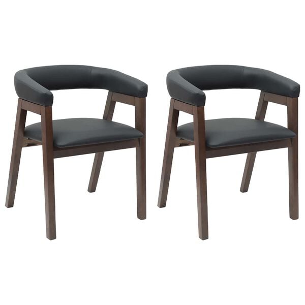 vidaXL Dining Chairs 2 pcs Light Brown 54 x 57 x 73 cm
