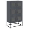 vidaXL Highboard Anthracite 68x39x123 cm Steel