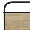 vidaXL Metal Bed Frame without Mattress Sonoma Oak 200x200 cm