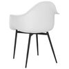 vidaXL Dining Chairs 6 pcs White PP