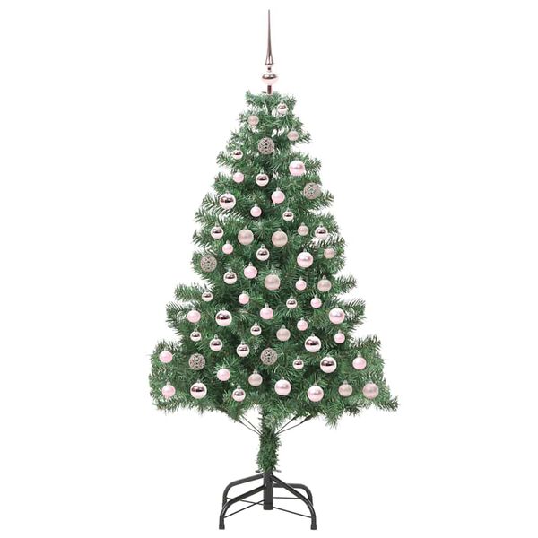 vidaXL Christmas Tree with 300 LEDs with Stand Green 180 cm PVC