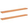vidaXL Window Sills 2 pcs Varnish 140 x 15 x 2 cm Solid Beech Wood