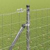 vidaXL Fence with Post Silver 1.5 x 10 m Steel
