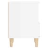 vidaXL Bedside Cabinets 2 pcs High Gloss White 40x35x50 cm