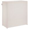 vidaXL Shoe Cabinet with Cover White 79x40x80 cm Fabric