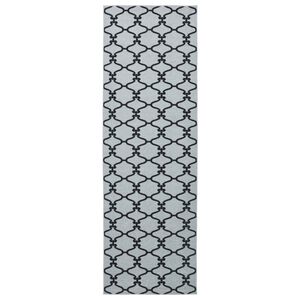 vidaXL Rug Runner ORIZ 1150 gsm Grey Mesh Pattern