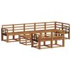 vidaXL Outdoor Sofa Set 9 pcs Natural Solid Acacia Wood