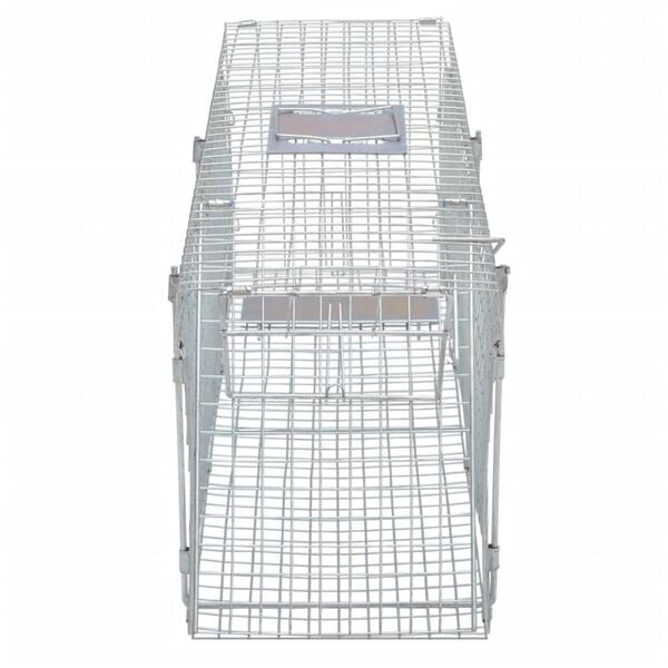 vidaXL Galvanised Live Trap 100 cm