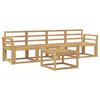 vidaXL Outdoor Sofa Set 5 pcs White Solid Acacia Wood