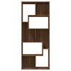 vidaXL Book Cabinet Brown Oak 67x24x161 cm Engineered Wood
