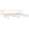 vidaXL Pull-out Day Bed without Mattress White 2x(90x190)cm