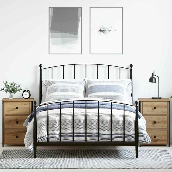 vidaXL Bedside Cabinet 2 pcs Brown 40 x 36 x 60 cm Solid Reclaim Wood