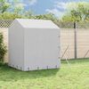 vidaXL Outdoor Dog Kennel with Roof Silver 2x10x2.5 m Galvanised Steel