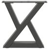 vidaXL Coffee Table Legs 2 pcs Anthracite 40x(30-31.3) cm Steel