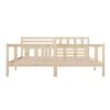vidaXL Bed Frame without Mattress Solid Wood 200x200 cm (810102+814164)
