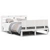 vidaXL Bed Frame with Headboard without Mattress White 140x200 cm