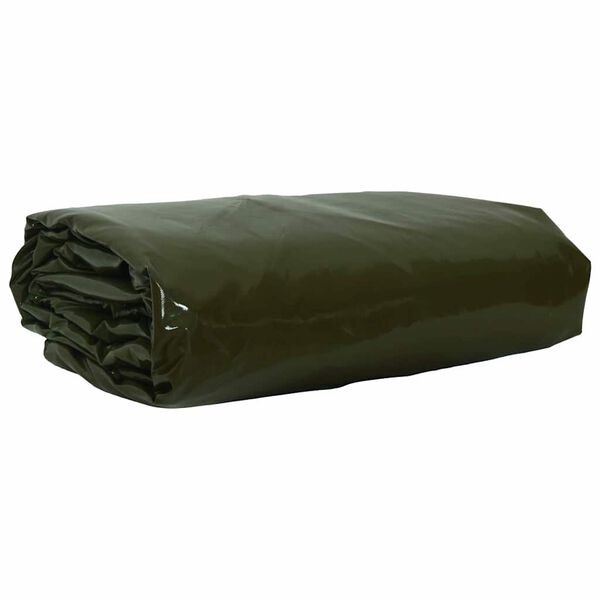 vidaXL Tarpaulin 650g / m&sup2; Olive Green 1.5 x 10 m