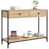 vidaXL Console Table Sonoma Oak 100x34.5x75 cm Engineered Wood