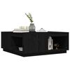 vidaXL Coffee Table Black 100x101x40.5 cm Solid Wood Pine