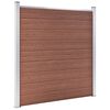 vidaXL Garden Fence WPC 1218x186 cm Brown