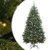 vidaXL Artificial Christmas Tree 180 cm 300 LEDs Warm White Green