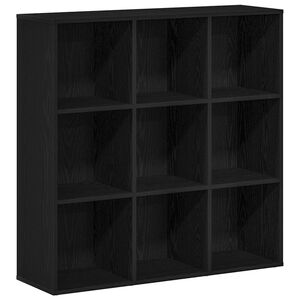 vidaXL Book Cabinet Black Oak 98x29x97.5 cm Engineered Wood